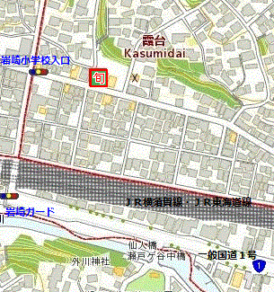 見上商店霞台の周辺地図を示しています