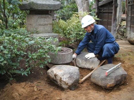 大胡周一郎マイスターの作業の様子