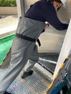 30センチの水位でのドア体験