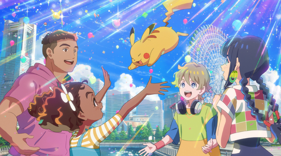 ピカチュウと横浜の街