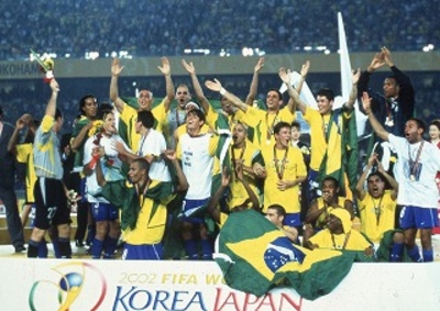 優勝したブラジル代表チーム