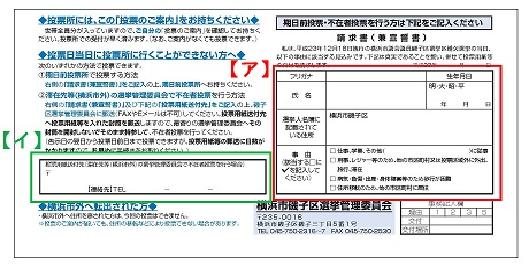 投票のご案内裏面