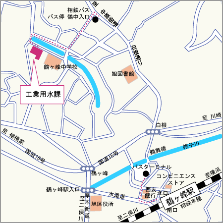 工業用水課の案内図