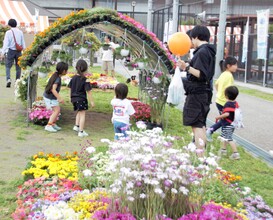 仮設花壇