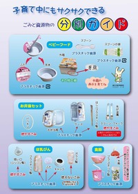 子育て中にもサクサクできるごみと資源物の分別ガイド表紙