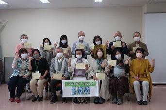 記念撮影の写真