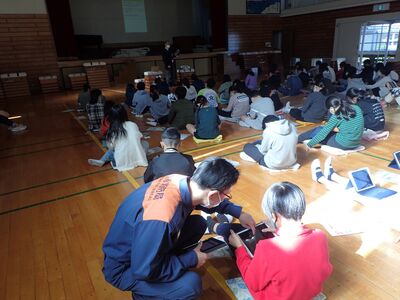 体育館での説明２