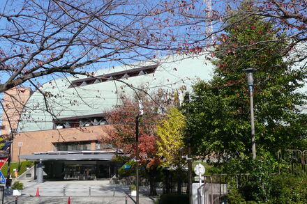 はまぎんこども宇宙科学館前の紅葉