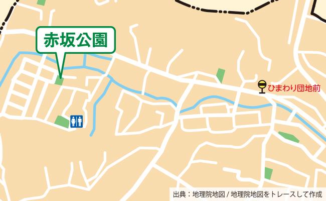 赤坂公園の位置図
