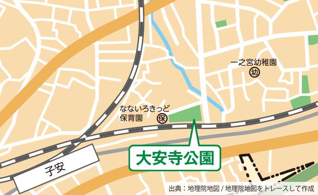 公園の位置図