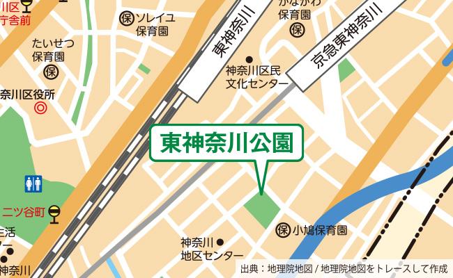 公園の位置図