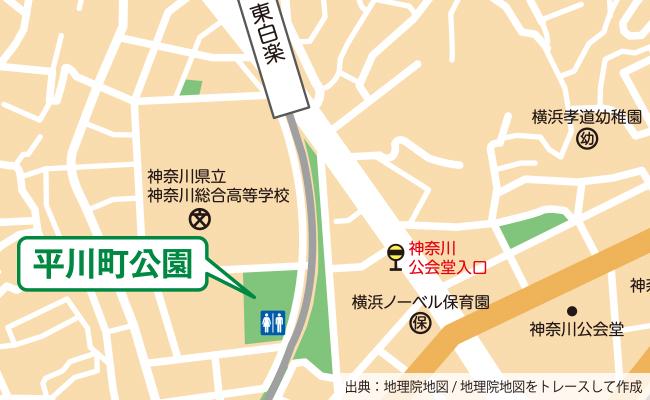 公園の位置図