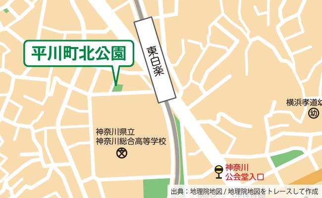 公園の位置図