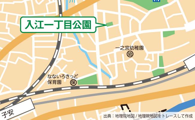 公園の位置図