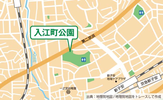 公園の位置図