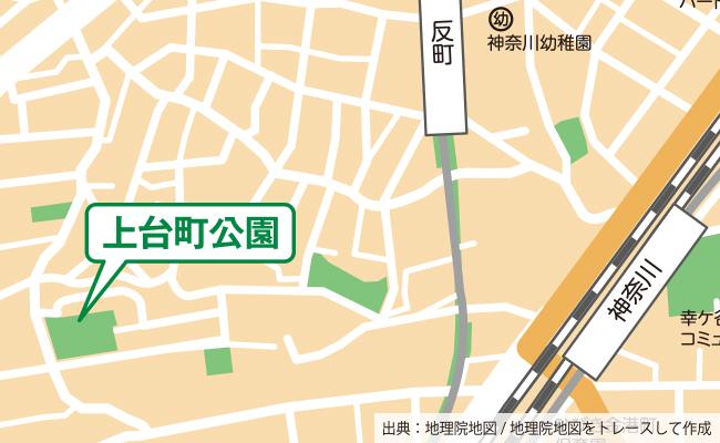 公園の位置図