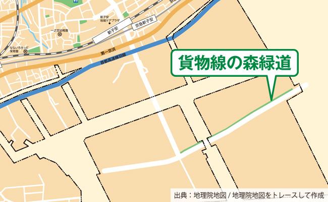 公園の位置図
