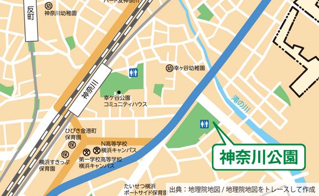 公園の位置図