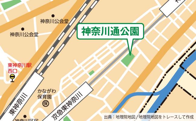 公園の位置図