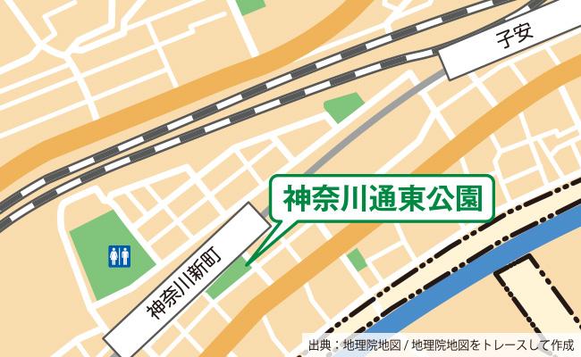公園の位置図