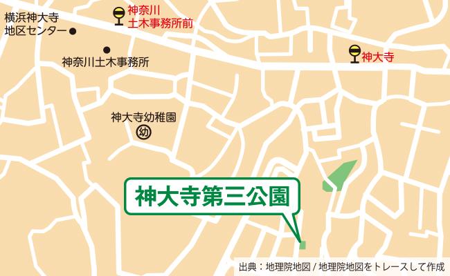 公園の位置図