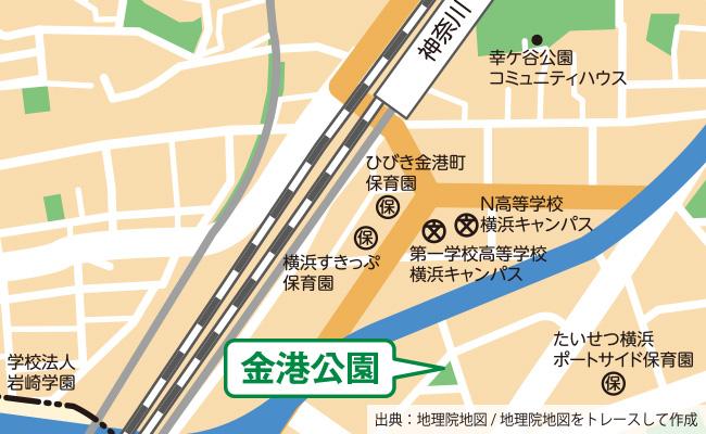 公園の位置図