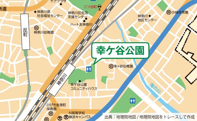 公園の位置図