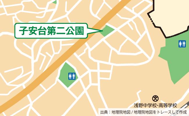 公園の位置図