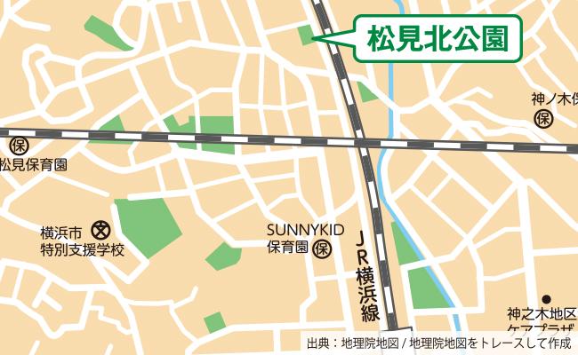 公園の位置図