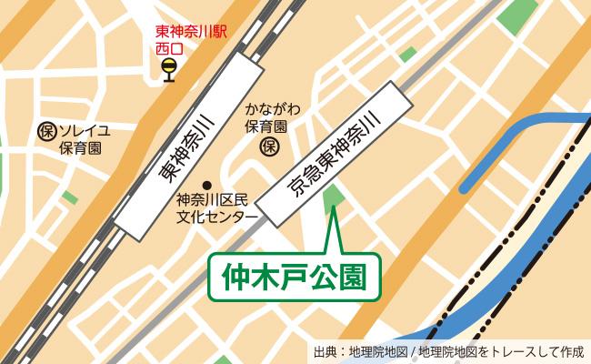 公園の位置図