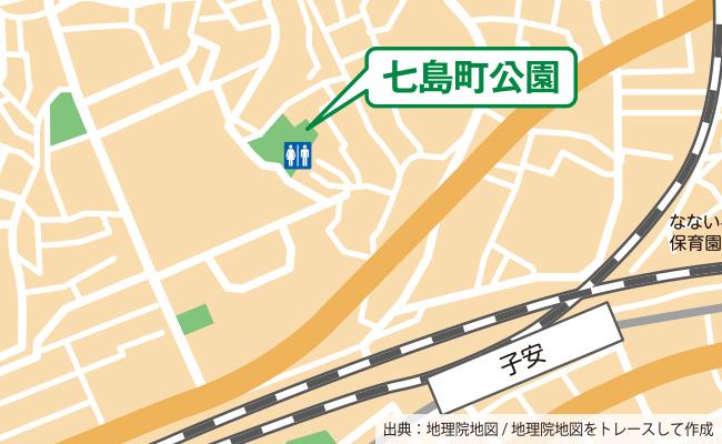 公園の位置図