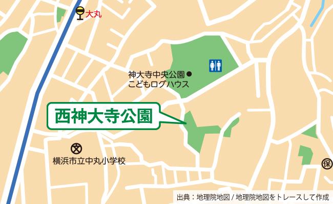 公園の位置図