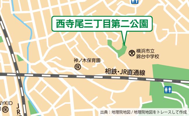 公園の位置図