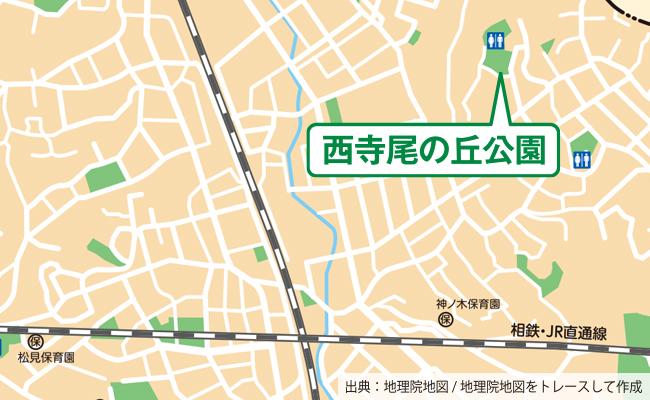 公園の位置図