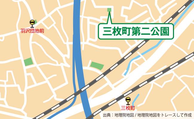 公園の位置図