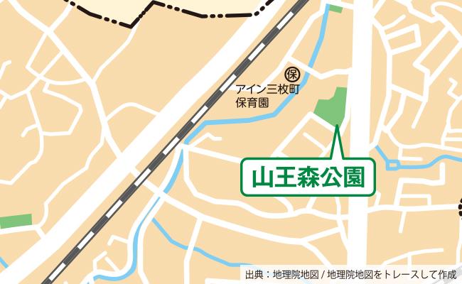 公園の位置図