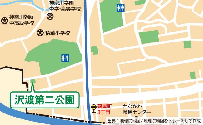 公園の位置図