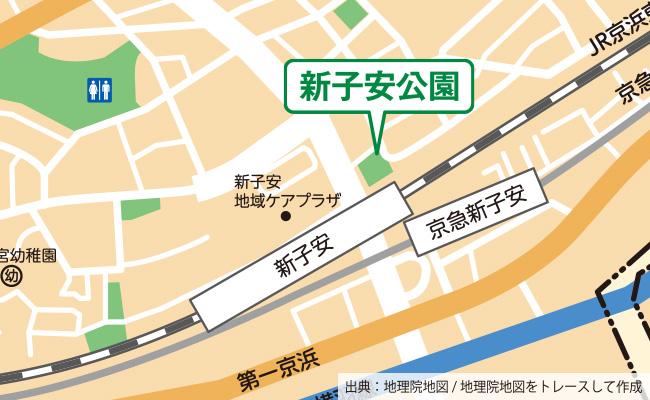 公園の位置図