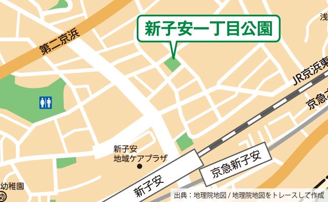 公園の位置図