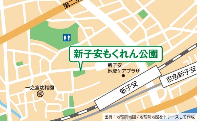 公園の位置図