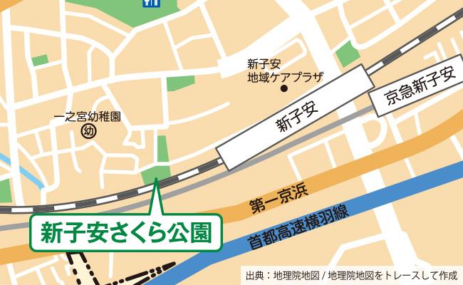 公園の位置図