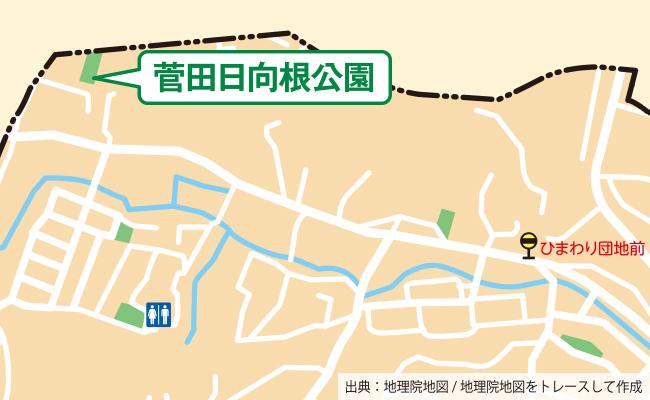 公園の位置図