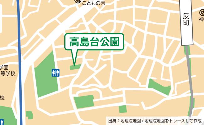 公園の位置図