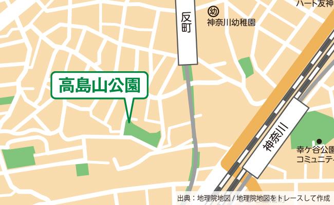 公園の位置図