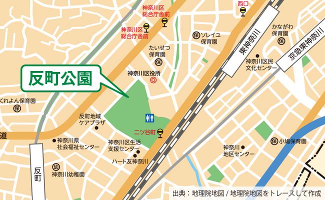 公園の位置図