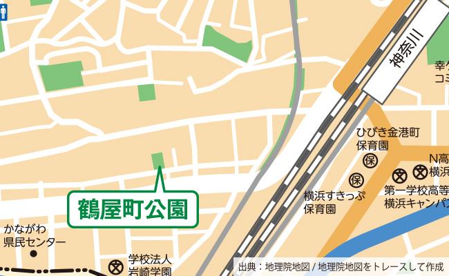 公園の位置図