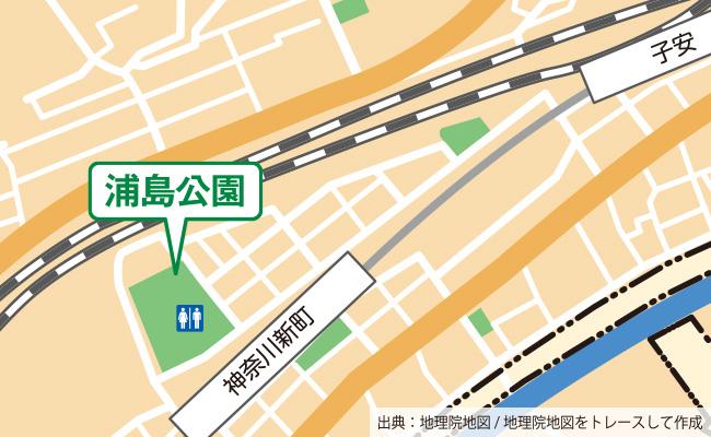 公園の位置図