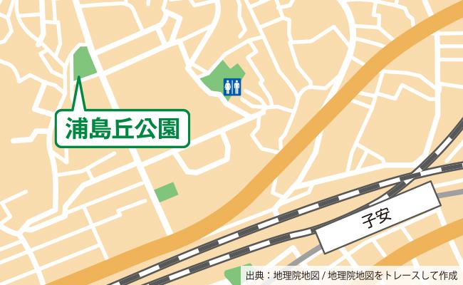 公園の位置図