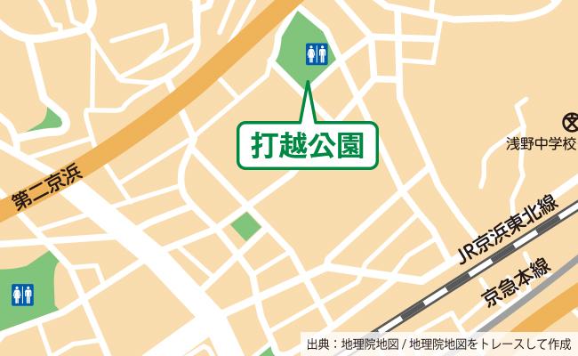 公園の位置図