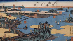 武陽金沢八景略図
